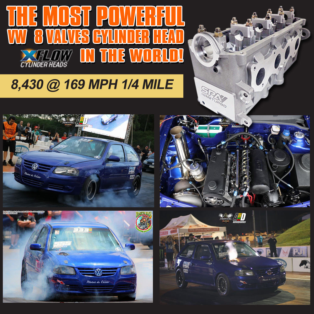 VW ABA Blocks X-Flow race cylinder head