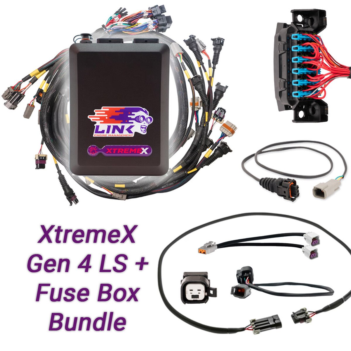Link ECU Gen4 LS Drive-By-Wire & Fuse Box Bundle: G4X XtremeX ECU + LS Engine Harness bundle