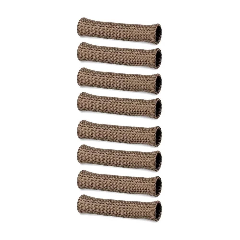SBF 9.0mm HEI spark plug wire set + Titanium spark plug wire boots protector - 8 units set