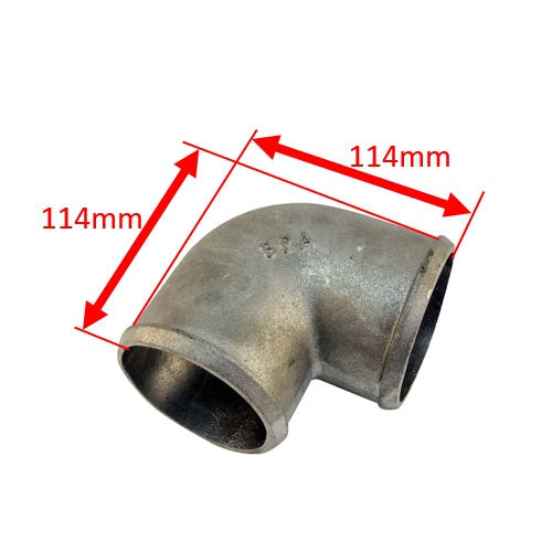 3" tight radius 90° elbow intake pipe