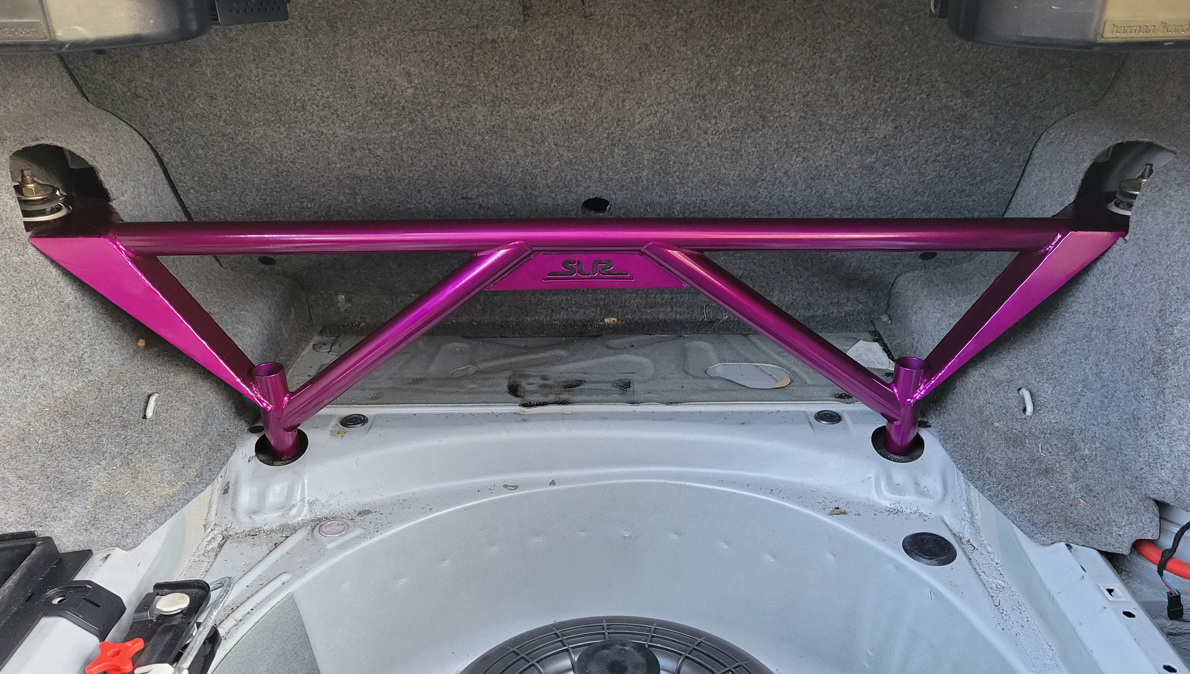 E46 BMW Rear Floor Subframe to Shock Tower Brace