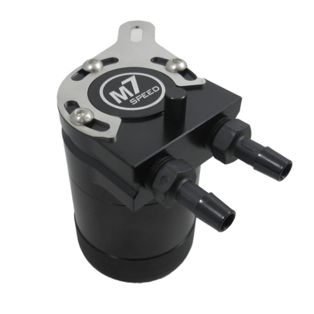 M7 Speed R55-R59 Mini Cooper Oil Catch Can Kit N18B Engine | Black Hoses
