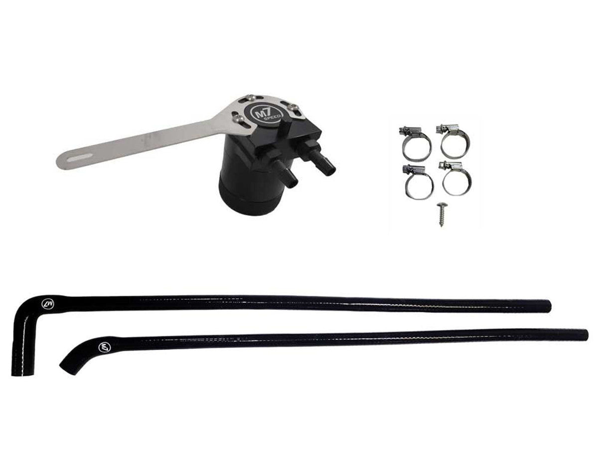 M7 Speed R60 Countryman "Exact-Fit" Oil Catch Can Kit | Black Silicone Hoses