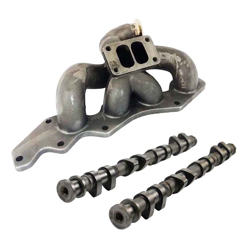 Ford Focus SE Duratec Twin scroll T3 turbo manifold 90 degree wastegate + 282Â°/ 262Â° Camshaft For Ford Duratec