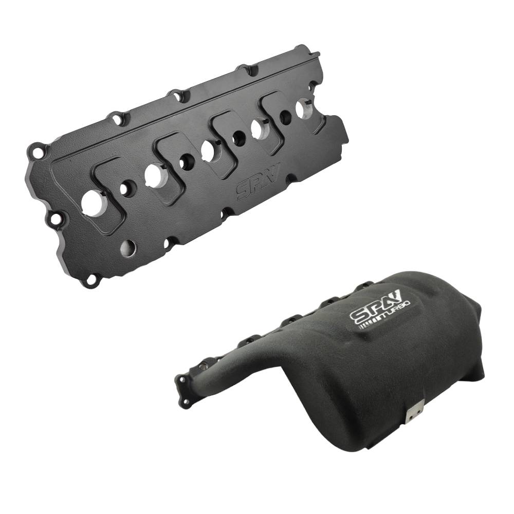Cast Aluminum Valve Cover + Intake Manifold for VW 2.5L 5 CYLINDER 20V 07K - Black - PRE SALE