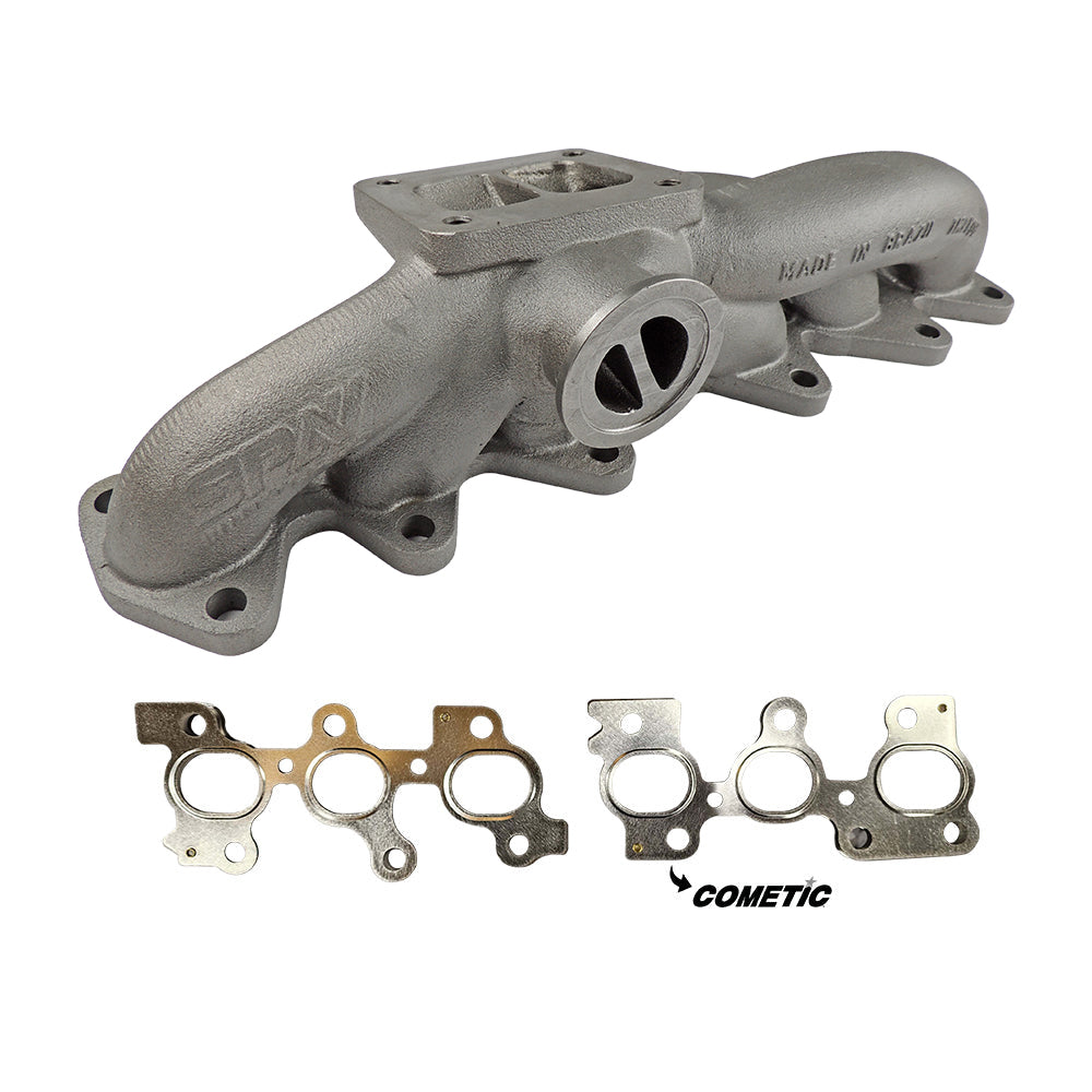 Toyota 2JZ-GTE T4 High Performance Turbo Exhaust Manifold - V band + COMETIC MLS EXHAUST MANIFOLD GASKET