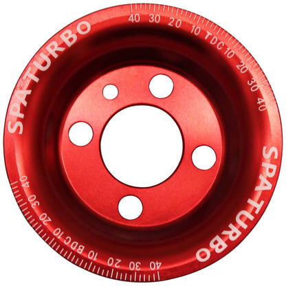 VW syncro Audi 80 90 100 4000 rabbit 1.8 8v underdrive Pulley - RED + VW 8V super light crank timing gear
