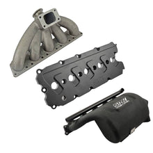 Turbo manifold, cast aluminum valve cover & intake manifold - WITH FUEL RAIL for VW Jetta/Golf MK5 2.5L 5-cyl 20V 07K - Black - PRE SALE