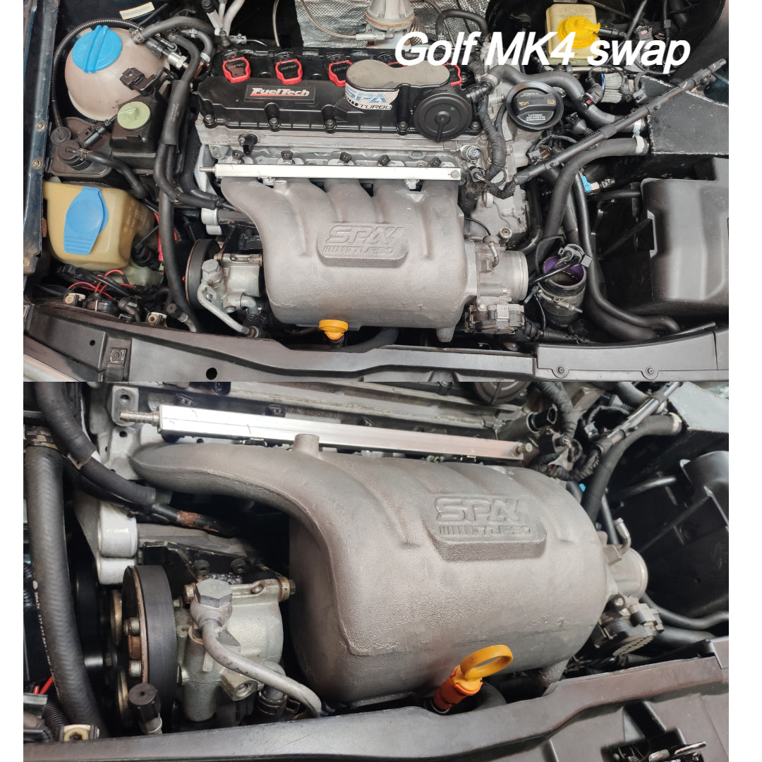 Cast Aluminum Valve Cover + Intake Manifold WITH FUEL RAIL for VW 2.5L 5 CYLINDER 20V 07K - PRE SALE
