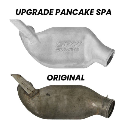 VW/Audi 1.8T 20V Turbo high flow pancake (lower intercooler pipe upgrade) Cast aluminum