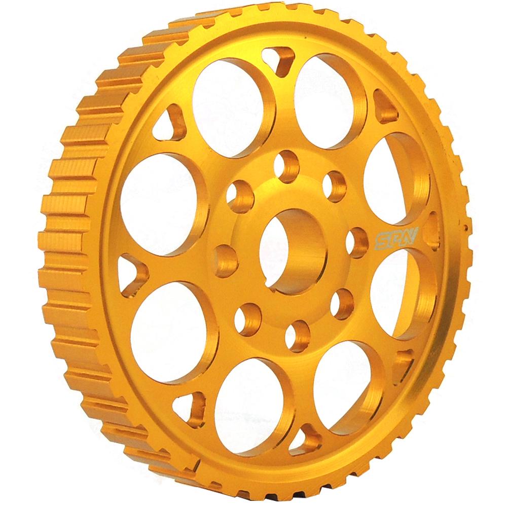 VW 74-98 8V M series lightweight fixed cam pulley / intermediate shaft - Gold