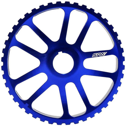VW 74-98 8V Y series lightweight fixed cam pulley / intermediate shaft - Blue