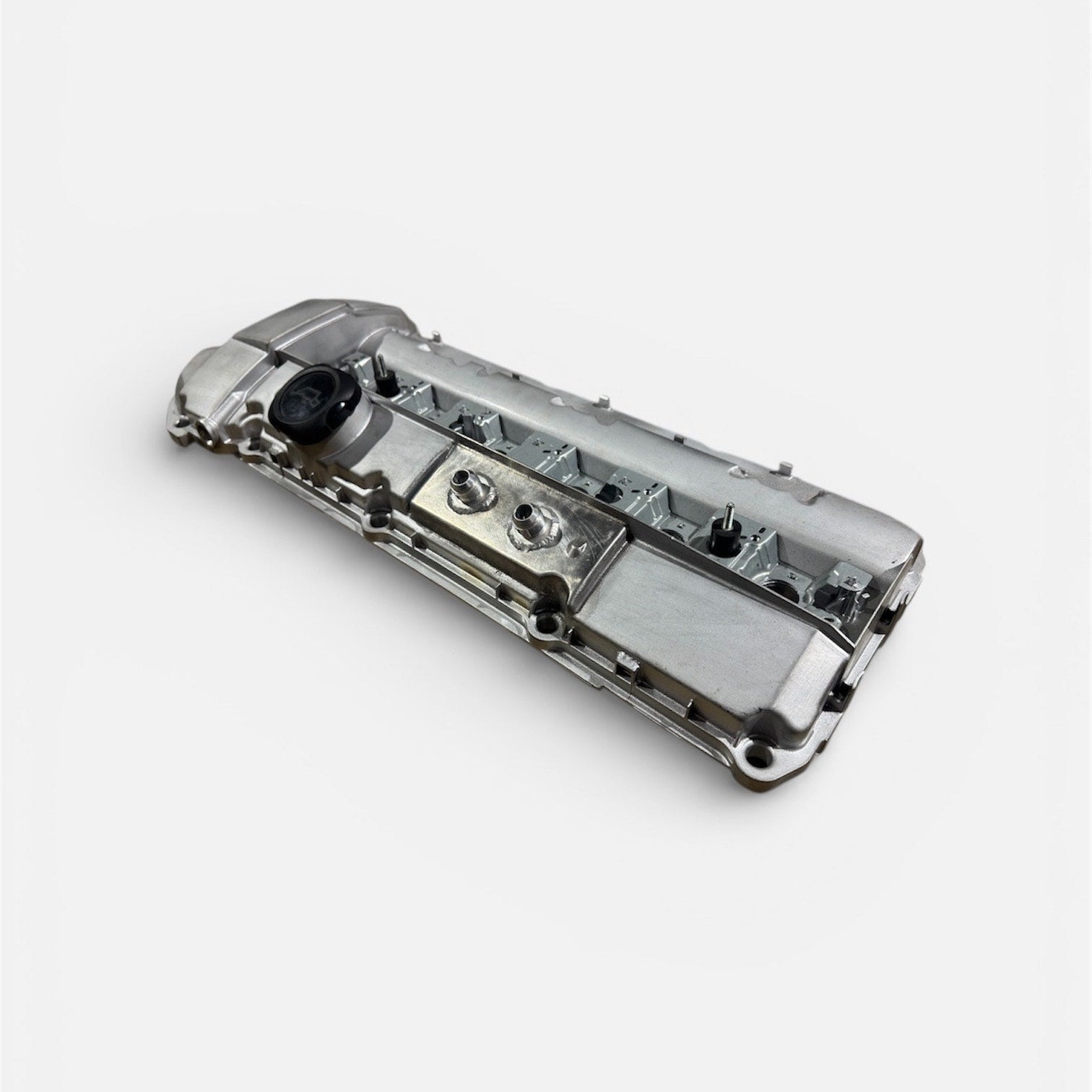 M50 / M52 / S50 / S52 Aluminum Valve Cover With 2 10AN Breather / Catch Can Fittings