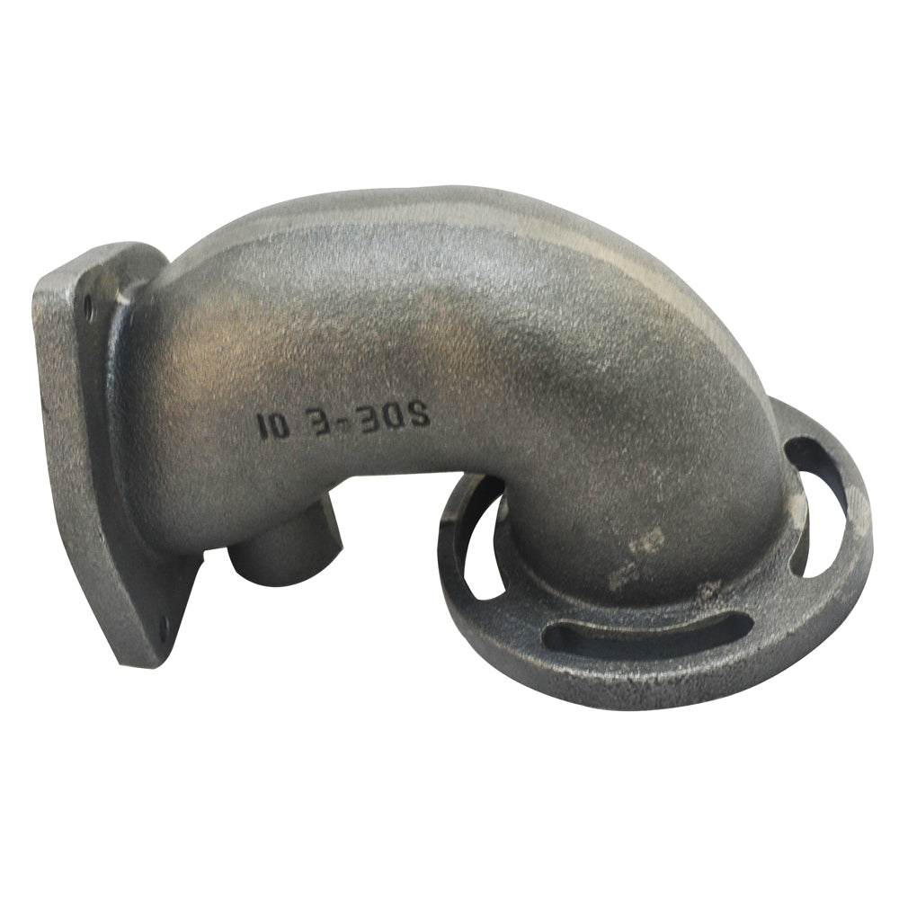 Cast iron turbocharger downpipe 90‚° 2 1/2" T3 4 bolts