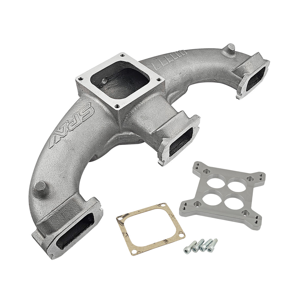 CHEVY II 194 / 230 / 250 / 292 L6 INLINE SIX INTAKE MANIFOLD for Single Quad Carb (4 barrel) - PRE SALE