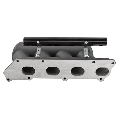 Intake manifold for 8th gen Honda Civic SI (K20 engine) - 4 injectors - Mustang throttle - Black