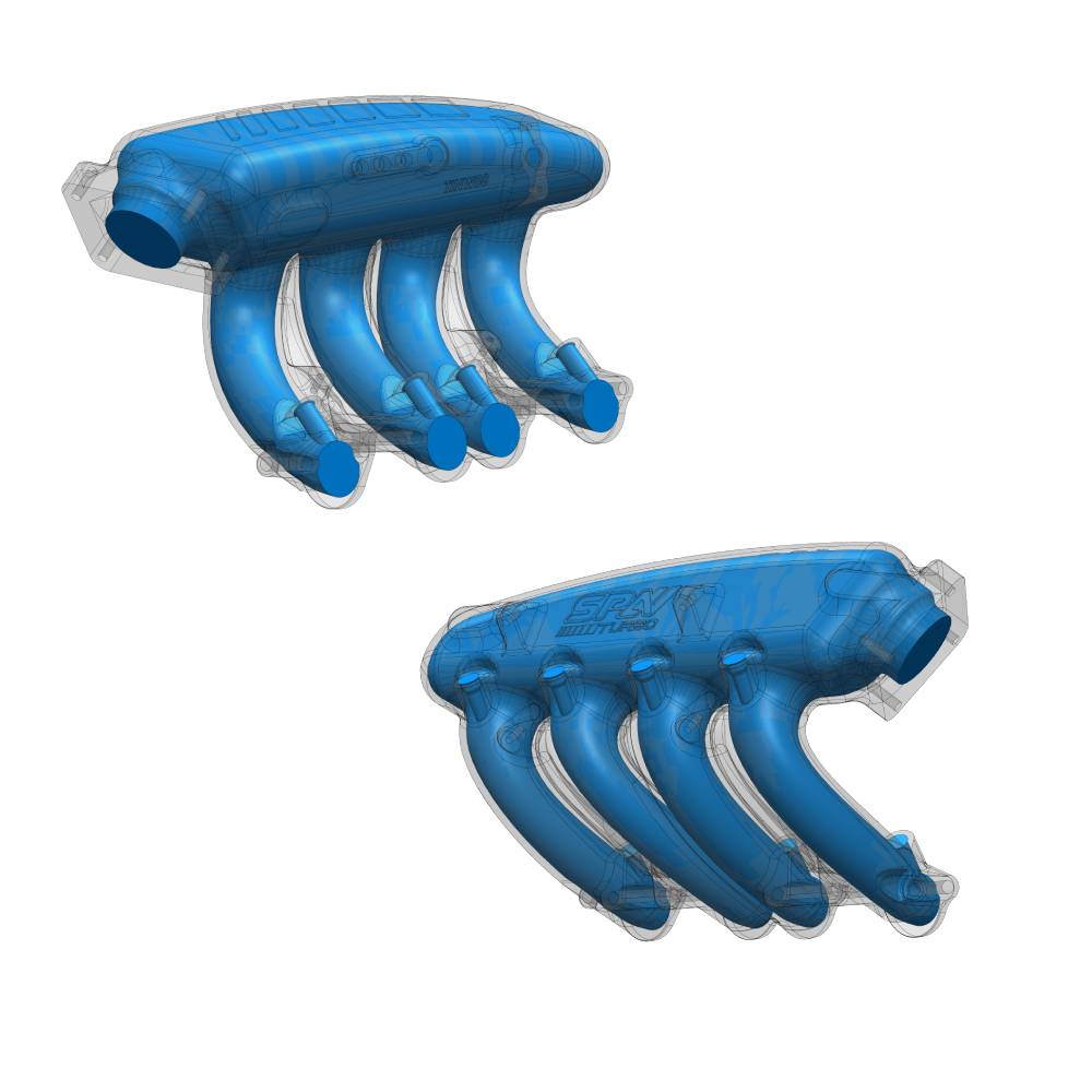 HIGH FLOW INTAKE MANIFOLD VW 8V LONGITUDINAL - 4 INJECTORS - PRE SALE