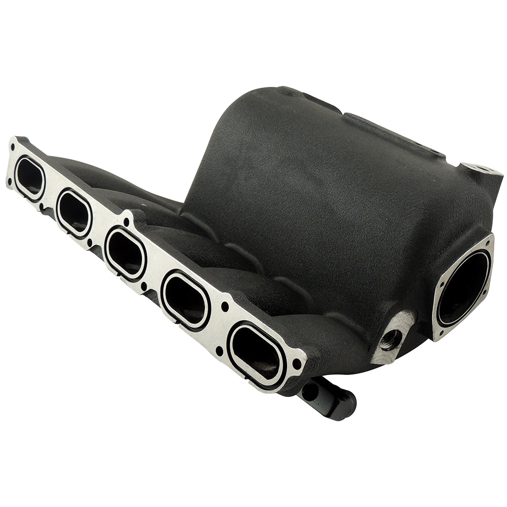 Cast Aluminum Valve Cover + Intake Manifold WITH FUEL RAIL for VW 2.5L 5 CYLINDER 20V 07K - Black - PRE SALE