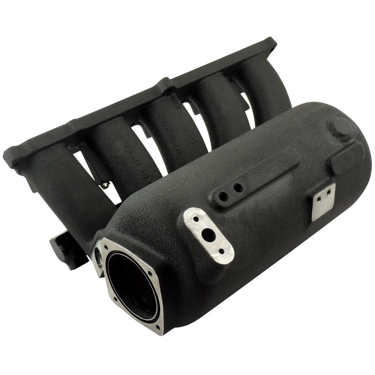 VW 2.5L 5 CYLINDER 20V 07K CAST ALUMINUM INTAKE MANIFOLD - WITH 10 INJECTORES FUEL RAIL - BLACK