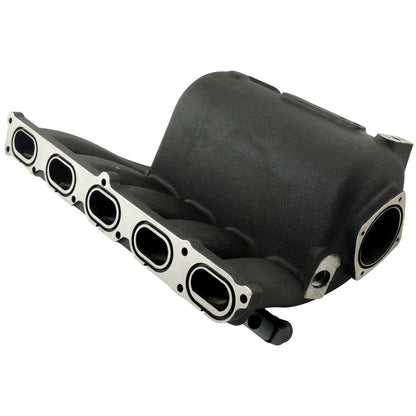 VW 2.5L 5 CYLINDER 20V 07K CAST ALUMINUM INTAKE MANIFOLD - WITH 10 INJECTORES FUEL RAIL - BLACK