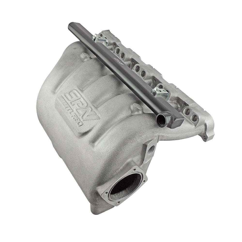 VW 2.5L 5 CYLINDER 20V 07K CAST ALUMINUM INTAKE MANIFOLD - WITH 10 INJECTORS FUEL RAIL