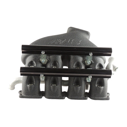 Cast Aluminum Intake Manifold for longitudinal VW/AUDI 1.8T with 8 injectors Fuel Rail Kit (OEM throttle) Black