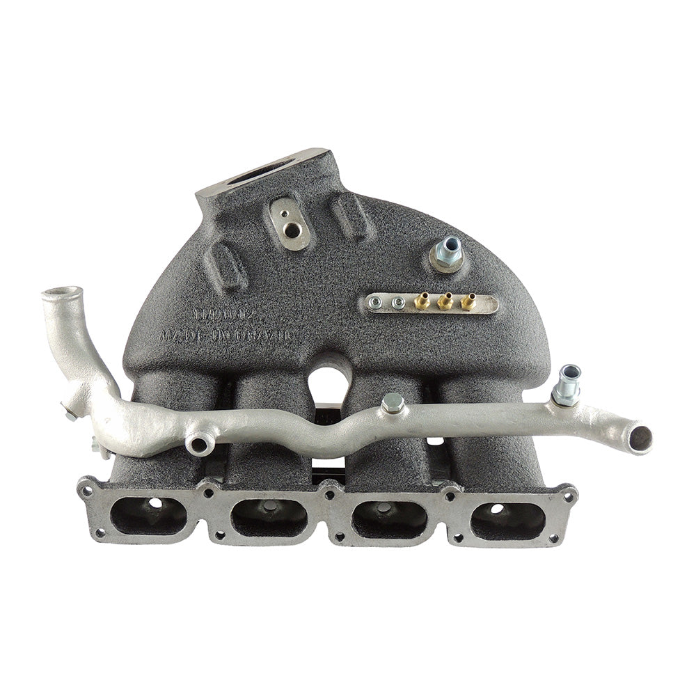 Cast Aluminum Intake Manifold for longitudinal VW/AUDI 1.8T with 8 injectors Fuel Rail Kit (OEM throttle) Black
