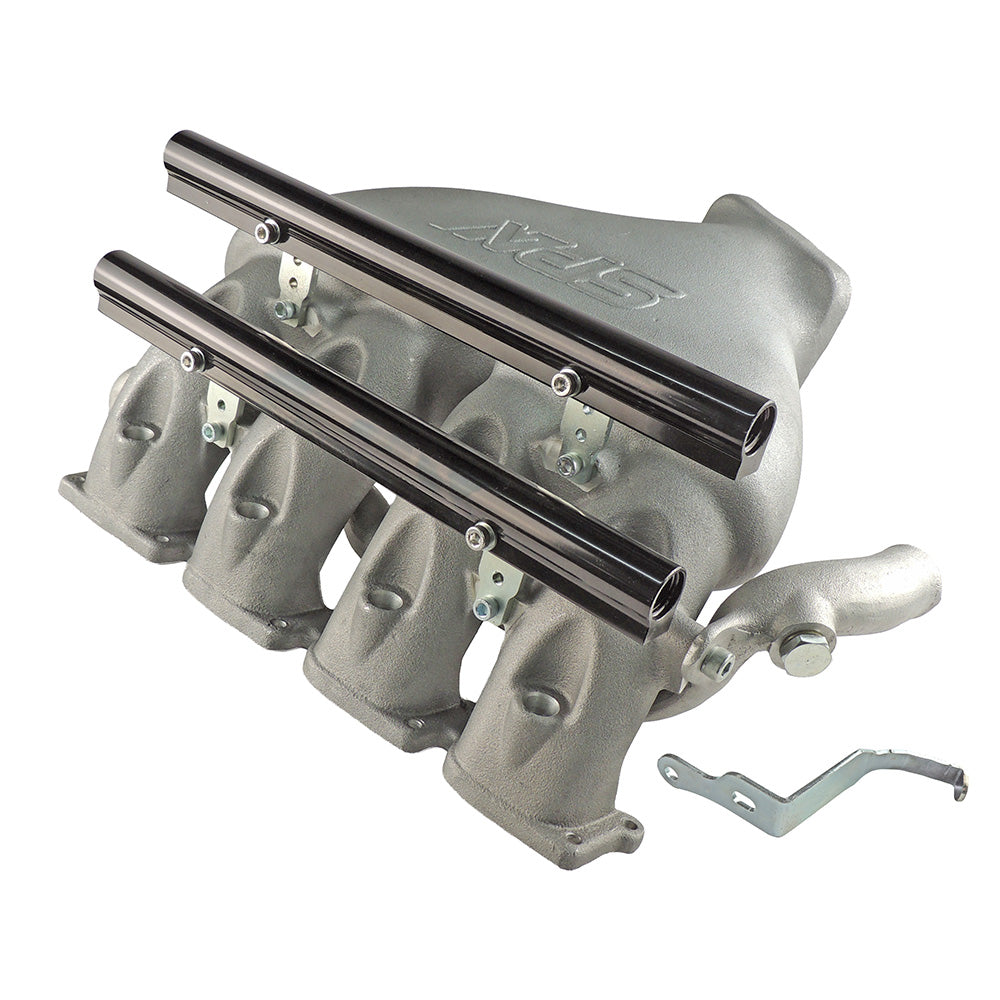 Cast Aluminum Intake Manifold for longitudinal VW/AUDI 1.8T with 8 injectors Fuel Rail Kit (OEM throttle)
