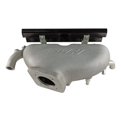 Cast Aluminum Intake Manifold for longitudinal VW/AUDI 1.8T with 8 injectors Fuel Rail Kit (OEM throttle)