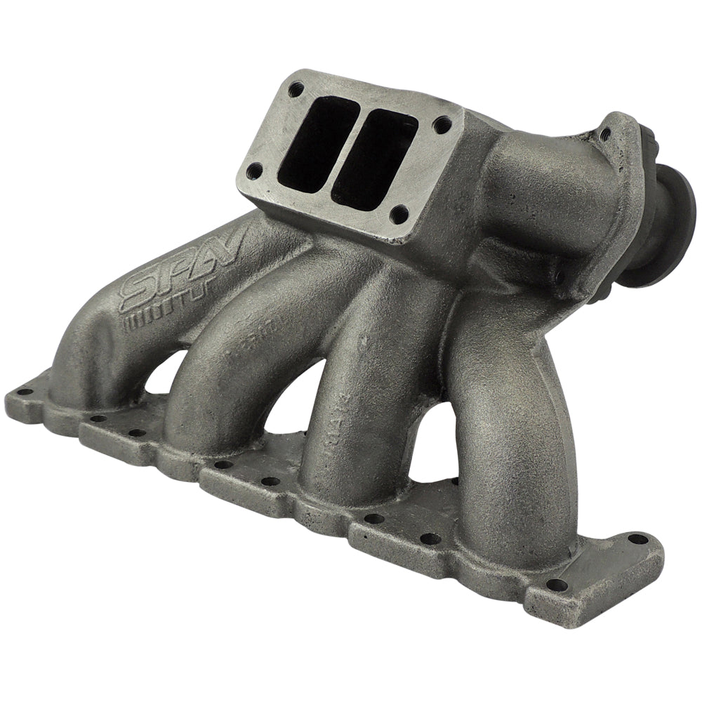 VW B5 T3 top mount turbo twin scroll manifold wastegate V-Band + Cast Aluminum Intake Manifold for longitudinal with 8 injectors Fuel Rail Kit (OEM throttle)