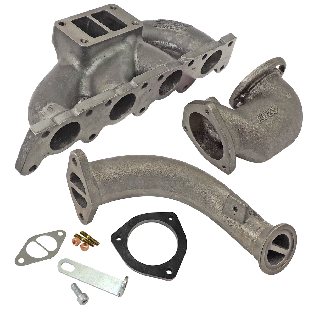 VW MKIV GTI T3 Twin Scroll Top Mount Turbo Manifold V-Band - EVOLUTION - PRE SALE