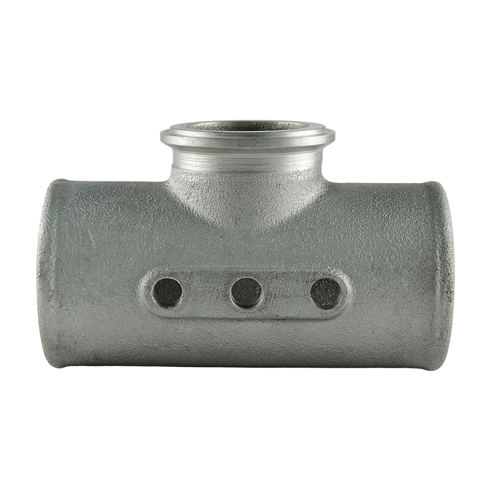 Universal 2.5" Cast Aluminum Charge Pipe with 50mm Blow Off Valve Flange