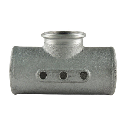 Universal 2.5" Cast Aluminum Charge Pipe with 50mm Blow Off Valve Flange