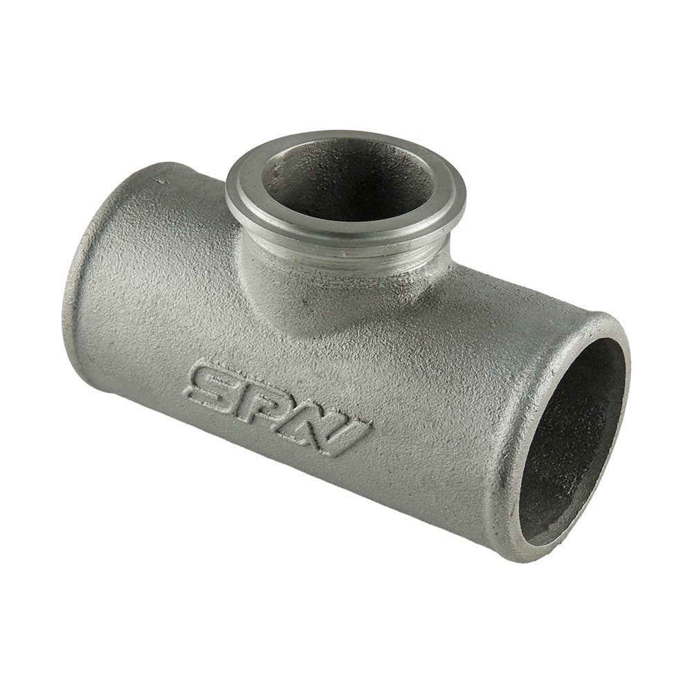 Universal 2.5" Cast Aluminum Charge Pipe with 50mm Blow Off Valve Flange
