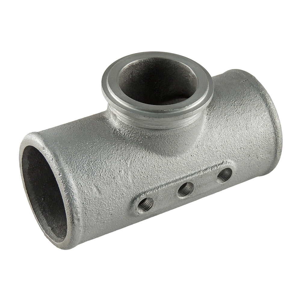 Universal 2.5" Cast Aluminum Charge Pipe with 50mm Blow Off Valve Flange