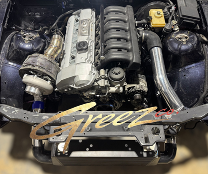 M50 / M52 / S50 / S52 Aluminum Valve Cover With 2 10AN Breather / Catch Can Fittings